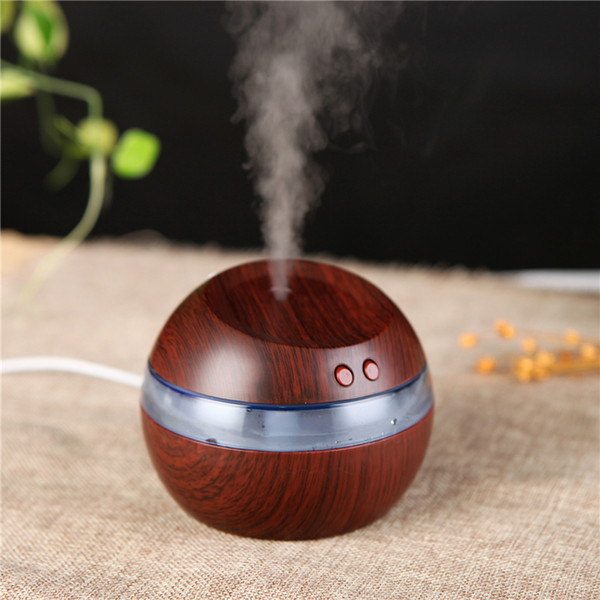 Wholesale 300ml USB Ultrasonic Humidifier Aroma Diffuser Essential Oil Diffuser Aromatherapy mist maker with Blue LED Light MIS191