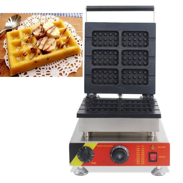 Stainless Steel Non-Stick Mini Commercial Electric Belgian Waffle Makers Waffle On A Stick Machine Baker Iron Grill Mould