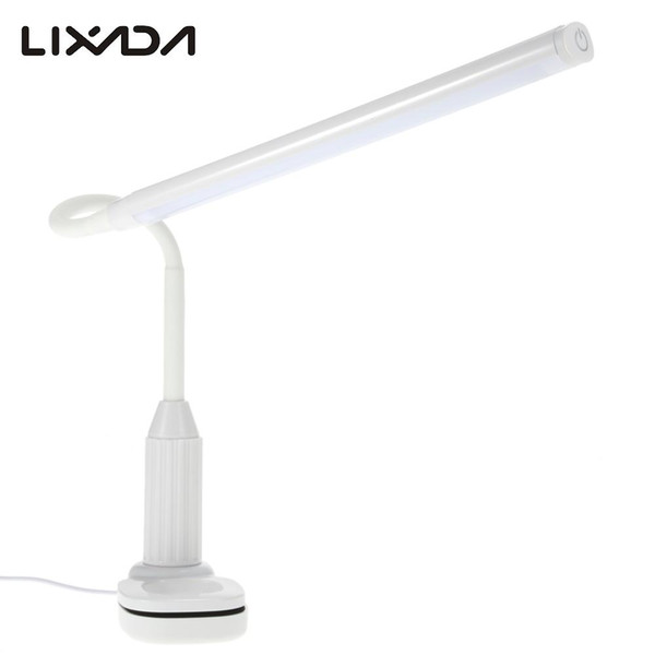 Fashion Clamp Clip Light Table Lamp Stepless Dimmable USB Brightness Adjustable Flexible Lamp Desk Reading Lamp Touch Book Light