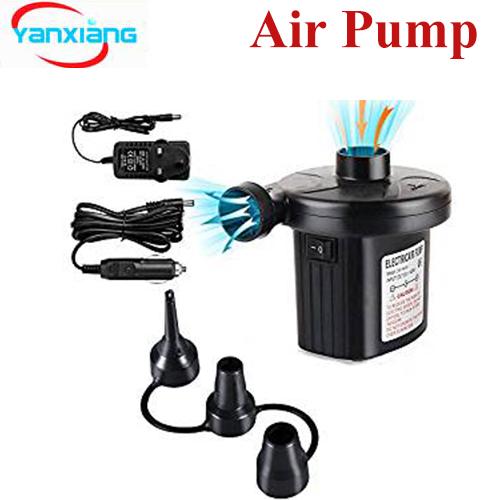 10PCS Electric Air Pump Two-way Air Pump with 3 Nozzles, 220V AC/12V DC 2 in 1 Portable Air Pump YANX-pump