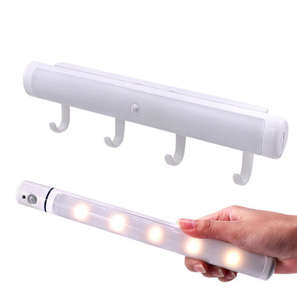 Motion Sensor Light USB Rechargeable Wireless Night light Portable Closet Lights with Detachable Hooks for Cabinet Hallway Stairway