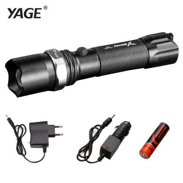 YAGE 336C Rechargeable 18650 flashlight cree Led Flashlight Torch Lanterna Torche Lampe Lantern lampe de poche Zoomable Flash