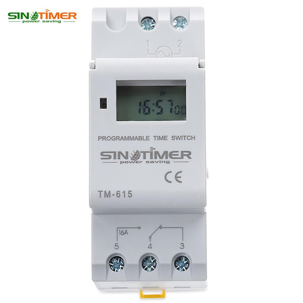 SINOTIMER 110V AC Timer Switch Microcomputer Digital Time Switch Programmable Control Power Timer Relay Timer Control AC 110V 16A NB