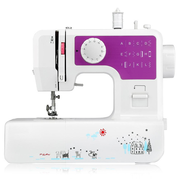 Household Sewing Machine with 12 Different Stitches Adjustable speed USB socket Dual Speed Double Thread Multifunction TB