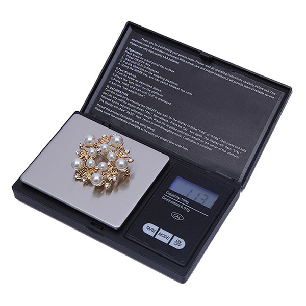 High Quality Pocket Mini Digital Scale 100g x 0.01g Electronic Precise Jewelry Scale High precision Kitchen scales With LED Backlight