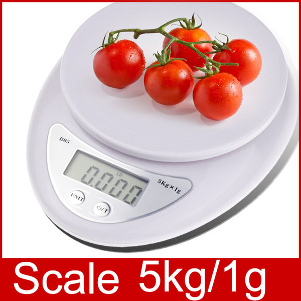 2018 New 5000g/1g 5kg Household Kitchen Scale Mini High Precision Measurement Digital Scales Balance Weight LED Electronic