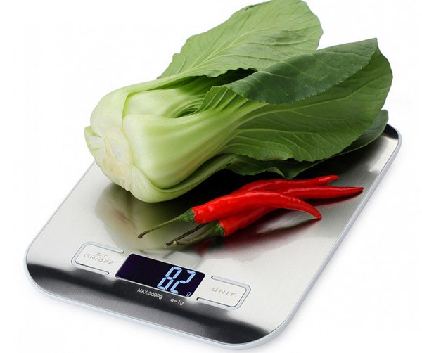 Fashion Hot Kitchen Scale Cooking Measure Tools Stainless Steel Electronic Weight LED