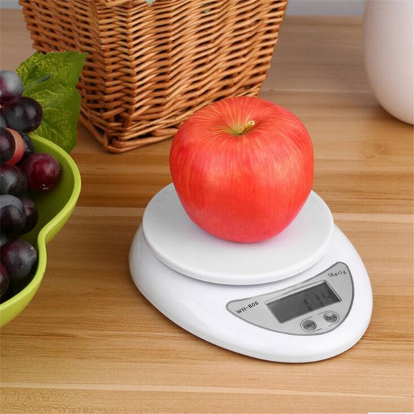 Portable 5kg x 1g Digital Scale LCD Electronic Scales Steelyard Kitchen Scales Postal Food Balance Measuring Weight Libra