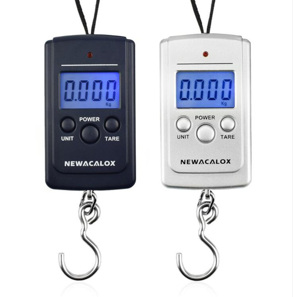 40kg x 10g Mini Digital Scale for Fishing Luggage Travel Weighting Steelyard Hanging Electronic Hook Scale