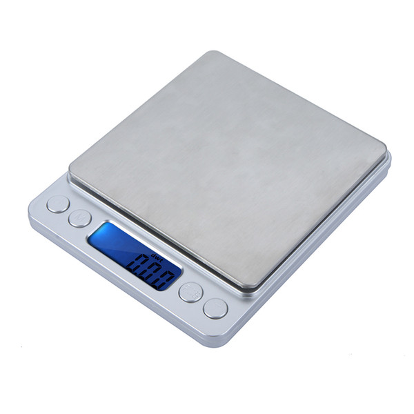 Hot Wholesale - 500g 0.01g mini digital kitchen scales portable food and beverage jewelry scales two tray cooking tools weight balance