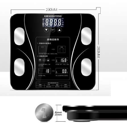 AIWILL Bathroom Scales LED Screen Body Grease Electronic Weight Scale Body Composition Analysis Health Scale Smart Home