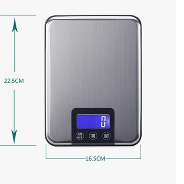 15KG 1g Digital Kitchen Scale Cooking Measure Tools 15kg Stainless Steel Electronic Scales Touch Button Russian Warehouse