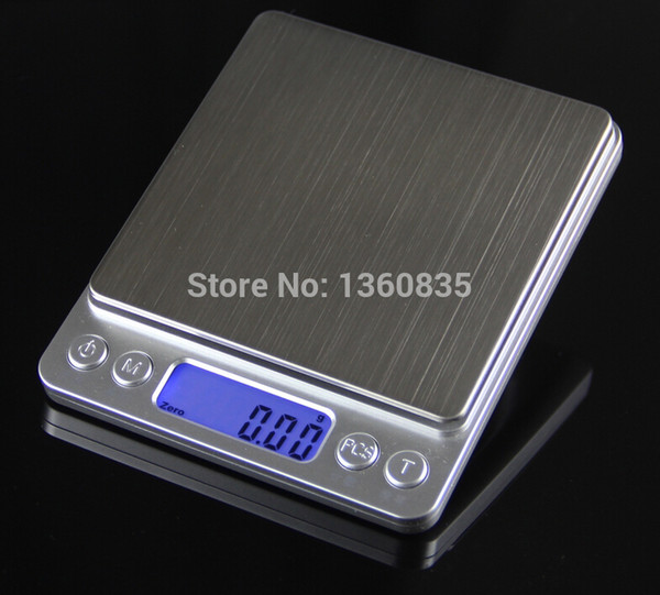 Wholesale-Big Discount !!! 500g / 0.01g Electronic Digital Jewelry scales Weighing Portable kitchen scales balance DS-19 Free shipping