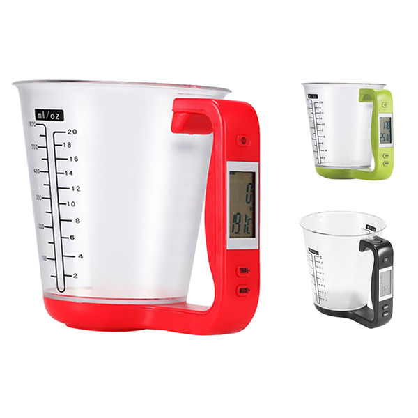 Wholesale-High Quality Balance Electronic Digital Cup Scale 1000g / 1g LCD Display Electronic Scale& Digital Kitchen Weight Scale