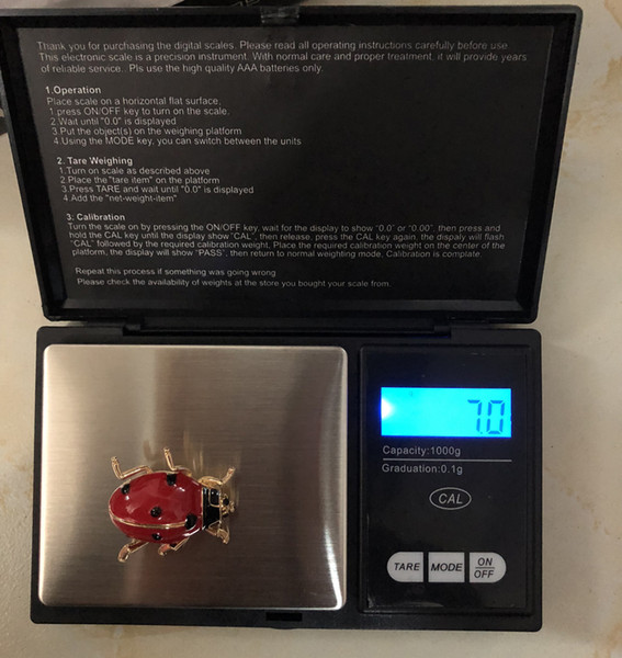 1000g/0.1g Precision Jewelry Scale For Gold Diamond Black Mini Pocket digital scale Portable Weight Balance Gram