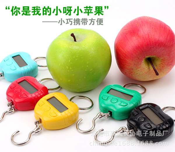 Manufacturers selling small apple portable electronic said 25 kg mini pocket scale Hanging scale luggage said parcel Courier scale