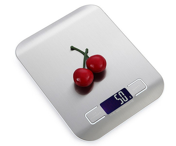 Digital Stainless Steel Kitchen Scale, Multifunction Food Scale Stain NO BATTERY LLFA