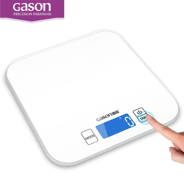 GASON C1 15kg/1g Kitchen Scale Electronic Precision Mini Measure Tools Balance Digital Gram Cooking Food Glass LCD Display