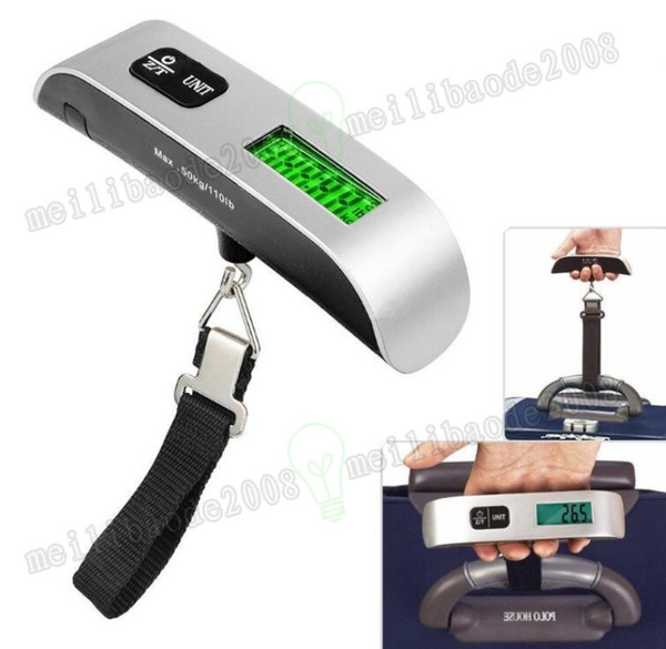 Weighing Scales Weighting Scale Portable 50kg Hanging Electronic Digital Travel Suitcase Luggage LCD Display MYY