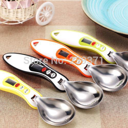 Wholesale-Big Sale! Digital spoon Scale Electronic Measuring Household Jug Scale with LCD Display & Temp Measurement 3 Colors Available