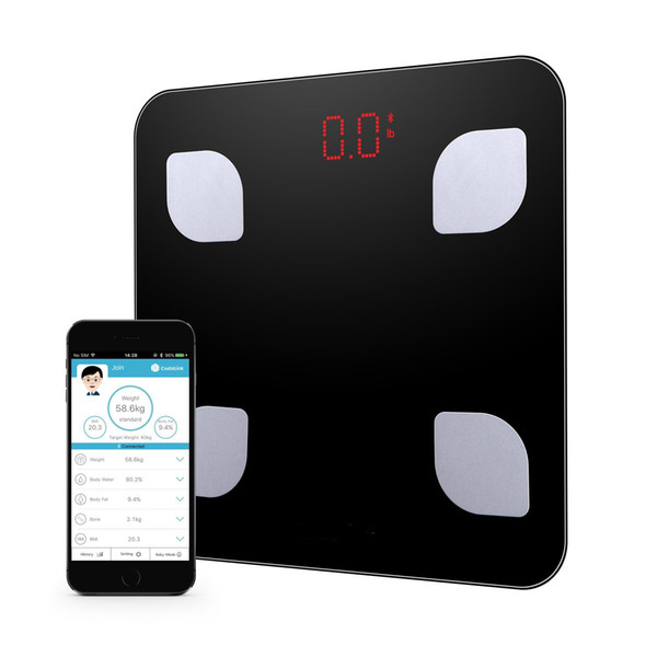 Smart Bluetooth Body Fat Scale BMI Digital Body Weight Scale Composition Analyzer with Smartphone App for Home Bathroom Office