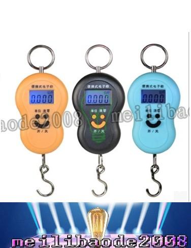 50kg 10g Portable Electronic Digital Scale Hanging Scale Fishing Fish Hook Pocket Weighing Balance Scale with led light LLFA