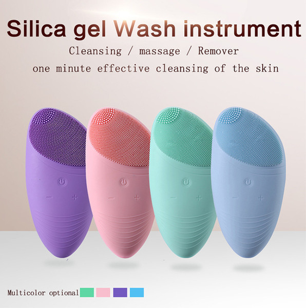 Personal Care Ultrasonic facial cleanser silica gel electric massage facial cleanser pore cleanser facial beauty instrument