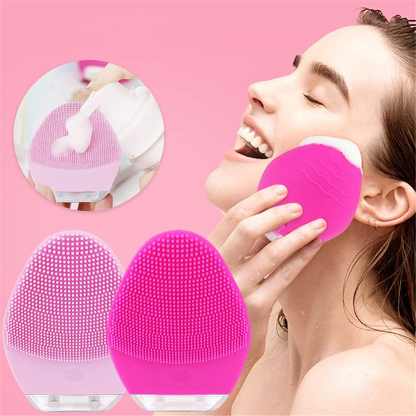 Ultrasonic Electric Facial Cleaning Face Washing Brush Vibration Skin Blackhead Remover Pore Cleaner Massage USB Rechargeable