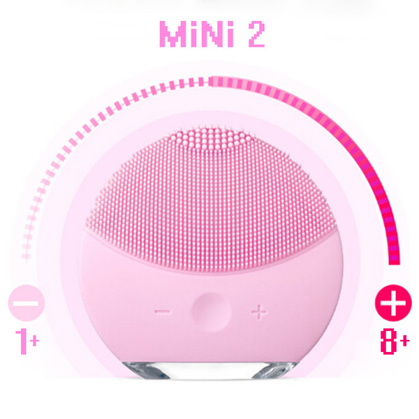 Mini 2 Facial Cleansing Brush Sonic Cleansing for Face Skin Cleaning Medical Level Silicone & Waterproof face brush makeup