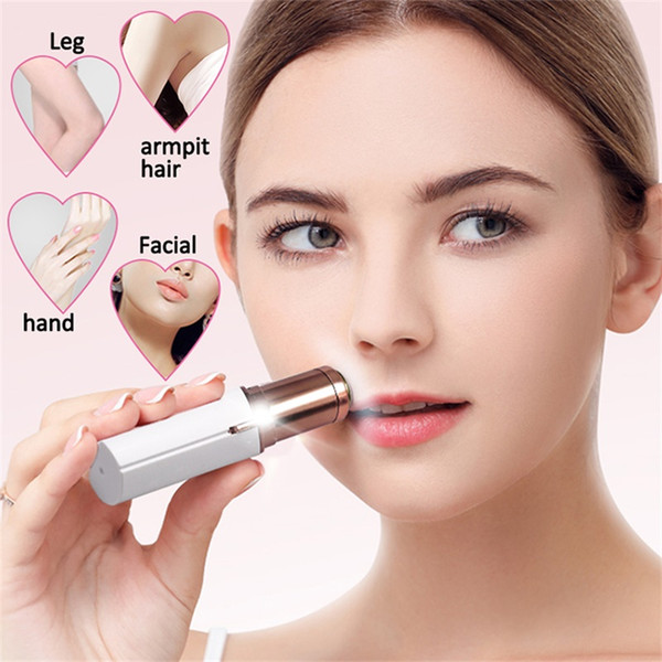 Portable Electric Painless Hair Removal For Body Mini Electric Women Facial Neck Leg Hair Remover Lipstick Shaver