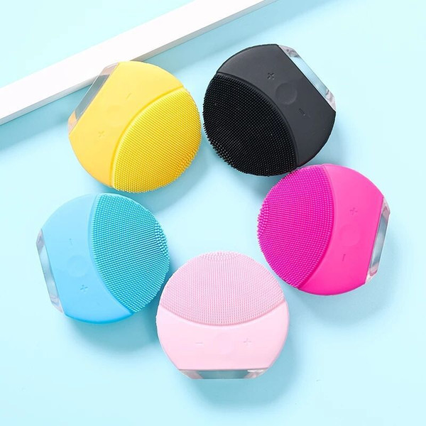 Mild Facial Cleansing Brush Sonic Cleansing for Face Skin Cleaning Medical Level Silicone Waterproof LUNA mini2 Free shipping