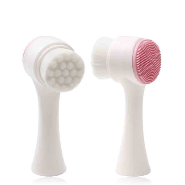 2 in 1 Facial Cleansing Brush Cleansing for Washing Face Massage Pore Cleanser Exfoliation Ultra-Soft Manual Exfoliating Wash Makeup All Ski