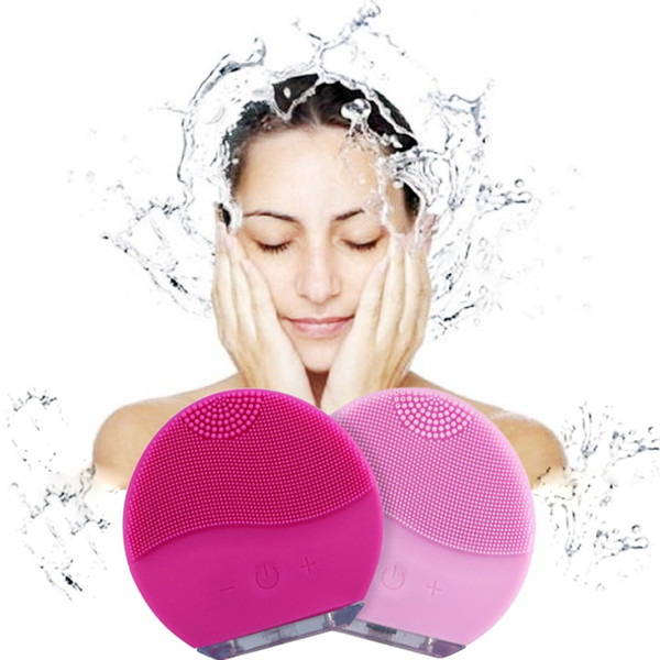 Electric Vibration Facial Cleansing Brush Skin Remove Blackhead Pore Cleanser Waterproof Silicone Face Massager Cleanser Silicone