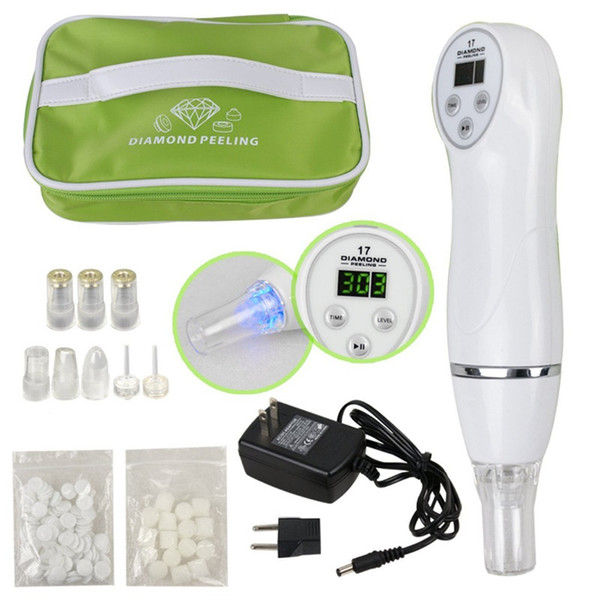 Portable Digital Microdermabrasion Diamond Dermabrasion Pen Vacuum Massage Skin Peeling Beauty Equipment