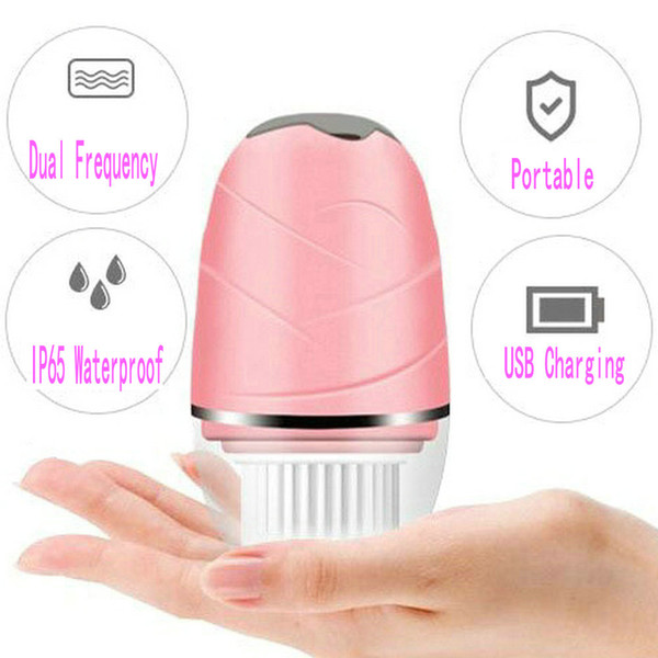 Electric Facial Cleansing Brush Waterproof Deep Pore Clean Remove Blackhead Acne Exfoliating Soft Cleaners Massager Wash Machine