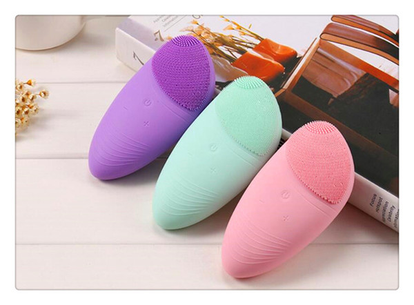 SZQY Electric Face Cleanser Vibrate Pore Clean Silicone Cleansing Brush Massager Facial Vibration Skin Care Spa Massag