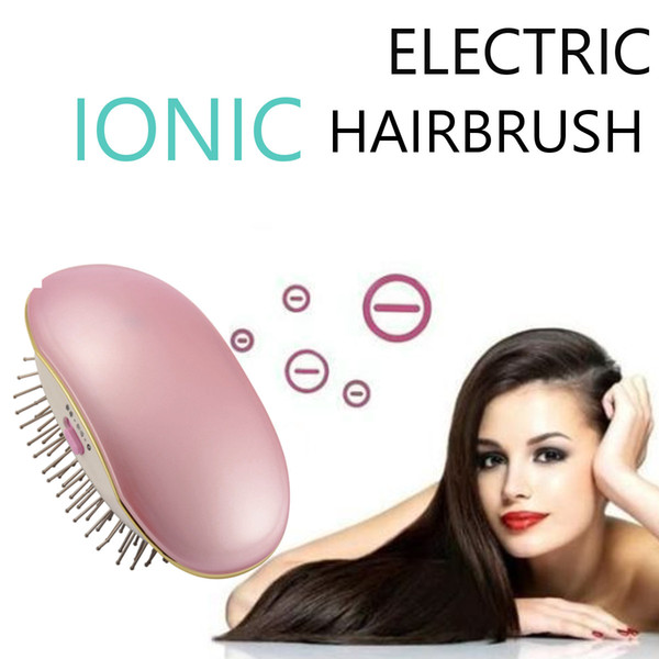 Portable Electric Ionic Hairbrush Takeout Mini Hair Brush Comb Massage