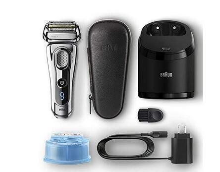 Official Braun Series 9 Mens 9296cc Electric Foil Shaver with Wet Dry Integrated Precision Trimmer Rechargeable and Cordless Razor