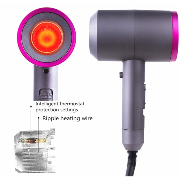 Negative Ionic Hair Dryer 3-in-1 Multifunctional Styling Tools Hairdryer Hair Blow Dryer Fast Straight Hot Air Styler