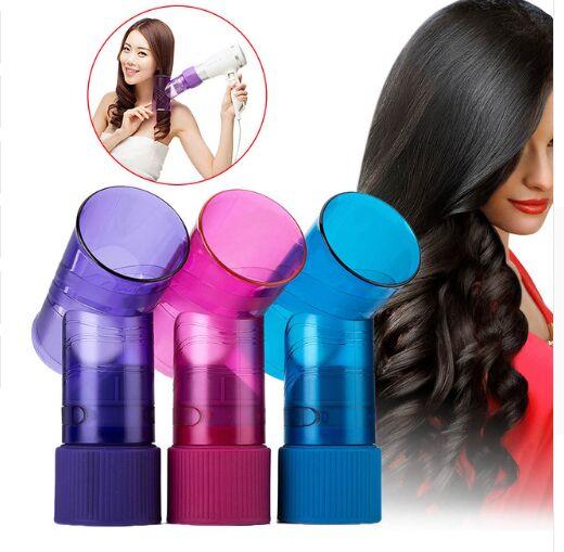 Convenient Hot Hair Dryer Diffuser Portable Hair Curler Maker Magic Wind Spin Curl Hairstyling Tool