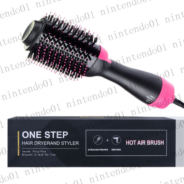 2 in 1 Hair Dryer One Step Hair Dryer And Styler Hot Air Brush Comb Hair Dryer