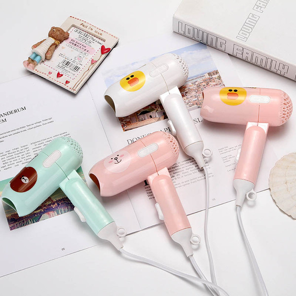 Printed Electric Hair Dryer Cartoon Print Hair Dryer Power Travel Portable Lady Student Foldable Fruit Hair Dryer