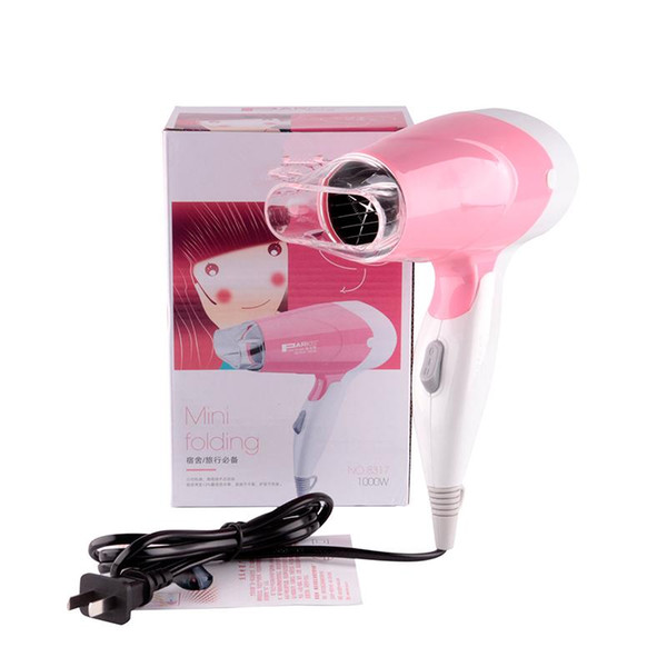 Mini Ceramic Ionic Hair Blower 1000W Professional Salon Hair Dryer High Power 220V foldable handle Travel Household Hairdryer