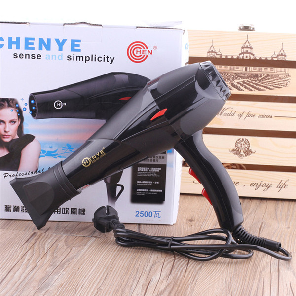 Professional 2500W 220V Black Anion Hair Dryer Large Power Hair Repairing Hairdryer Air Blower Constant Temperature Blower Free Shipping