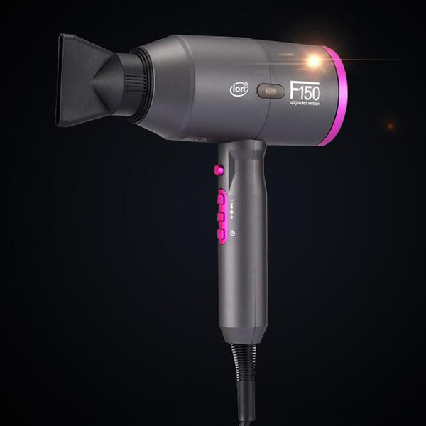 2019 Hotsales 110v F150 Hair Dryer Smart Power Off Continuously Variable Speed High Anion Concentration F150 Hair Dryer With Gifts