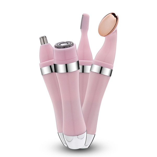 Multifunction 4-in-1 Electric Shaver Woman Razor Facial Body Hair Removal Leg Underarms Epilator Nose Eyebrow Trimmer