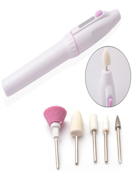 ETEREAUTY Electric Nail File Polisher Drill Kit Mini Portable Tips Manicure Pedicure Toenail Salon Pen Shape Set Art Beauty Tool