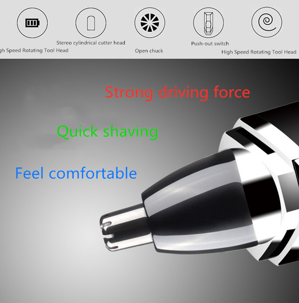 Small and delicate electric nose hair trimmer Men's nose hair shaver Men's nose hair shaving scissors water-proof wash