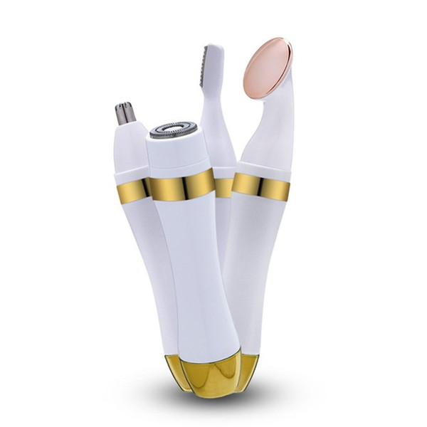 hot sale Multifunction 4-in-1 Electric Shaver Woman Razor Facial Body Hair Removal Leg Underarms Epilator Nose Eyebrow Trimmer