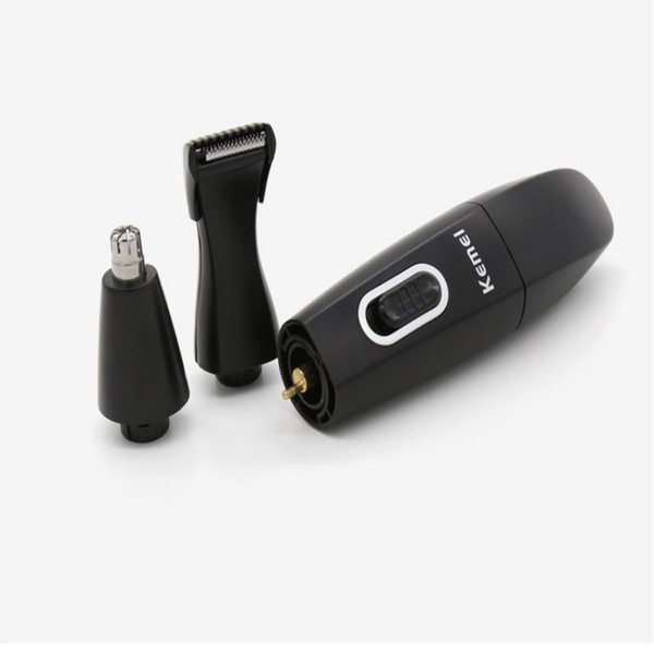 Hot sale Battery Rechargeable Electric Nose & Ear Trimmer Cleaner Men Grooming Kit Portable Sideburns Trimmer free shipping
